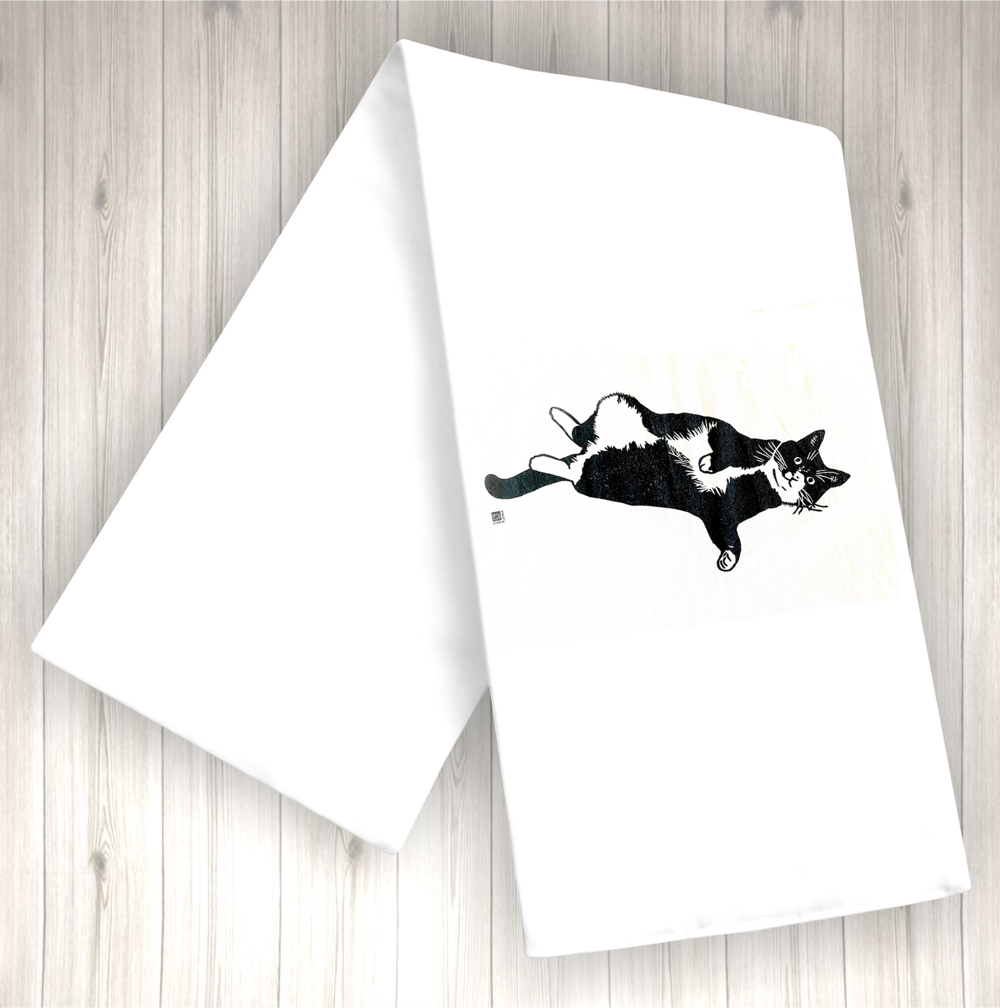 Black & White Kitty Cat Towel